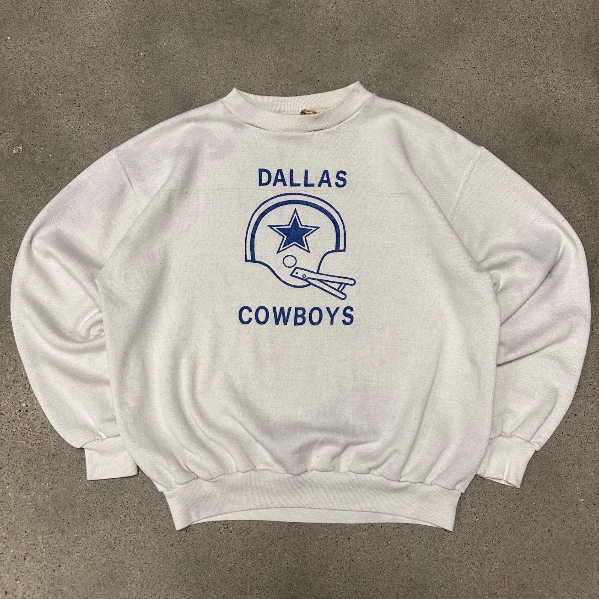 Vintage Vintage 1970s Russell Dallas Cowboys NFL Sweatshirt Size US L / EU 52-54 / 3 - 1 Thumbnail