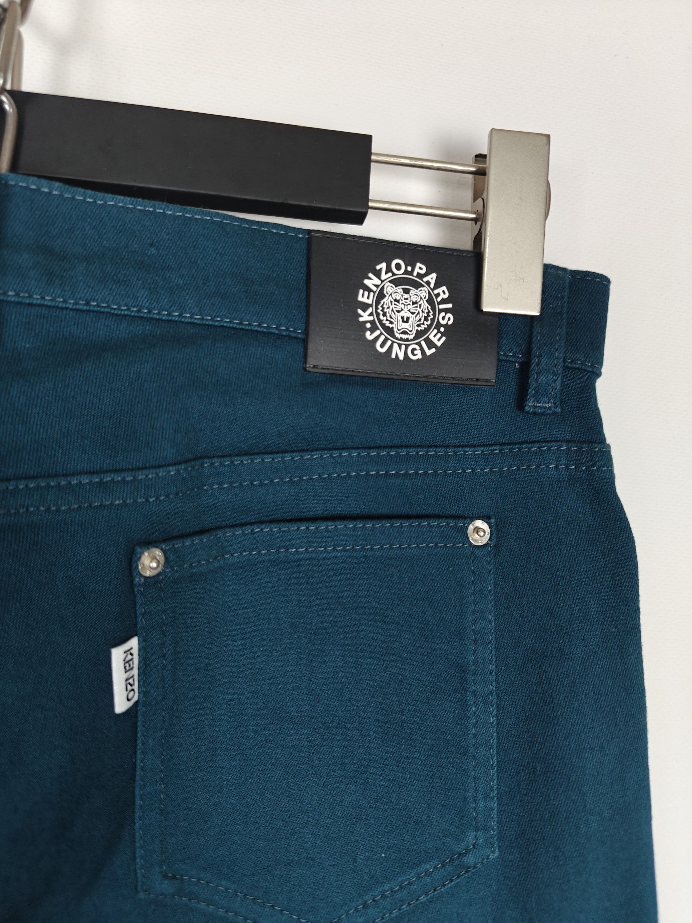 Kenzo Kenzo Paris Jungle Jeans Zip Exit Pants Green sz 40 (32x31) Size 32" / US 10 / IT 46 - 8 Thumbnail