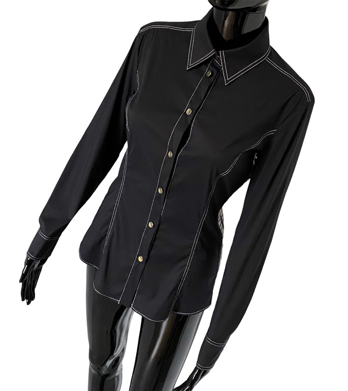 Versace Jeans Couture Vintage Versace Jeans Couture Sequin Embellished Shirt Size S / US 4 / IT 40 - 4 Thumbnail