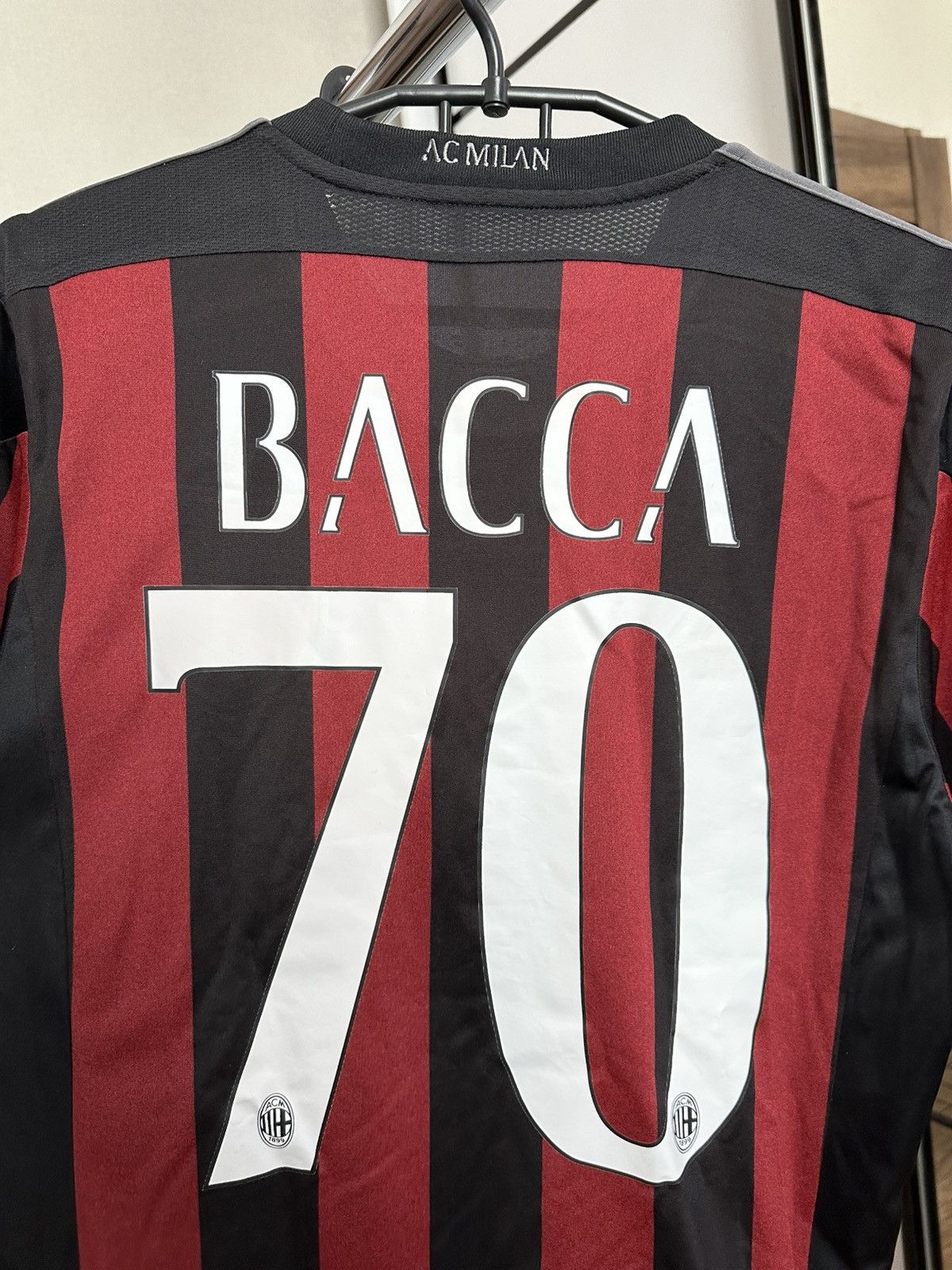 Adidas 2015/2016 Adidas AC Milan Bacca Soccer Jersey T-Shirt Size US S / EU 44-46 / 1 - 5 Thumbnail