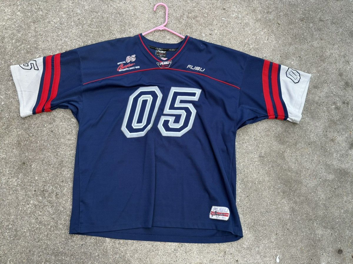 Fubu Platinum Fubu 05 Blue Y2k Jersey Size US XXL / EU 58 / 5 - 1 Thumbnail