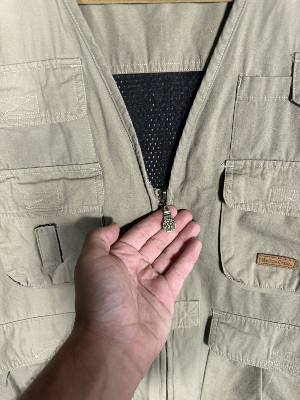 Marlboro × Marlboro Classics × Vintage Vintage Marlboro Classics Plaid Lined Fishing Vest Size US XL / EU 56 / 4 - 6 Thumbnail