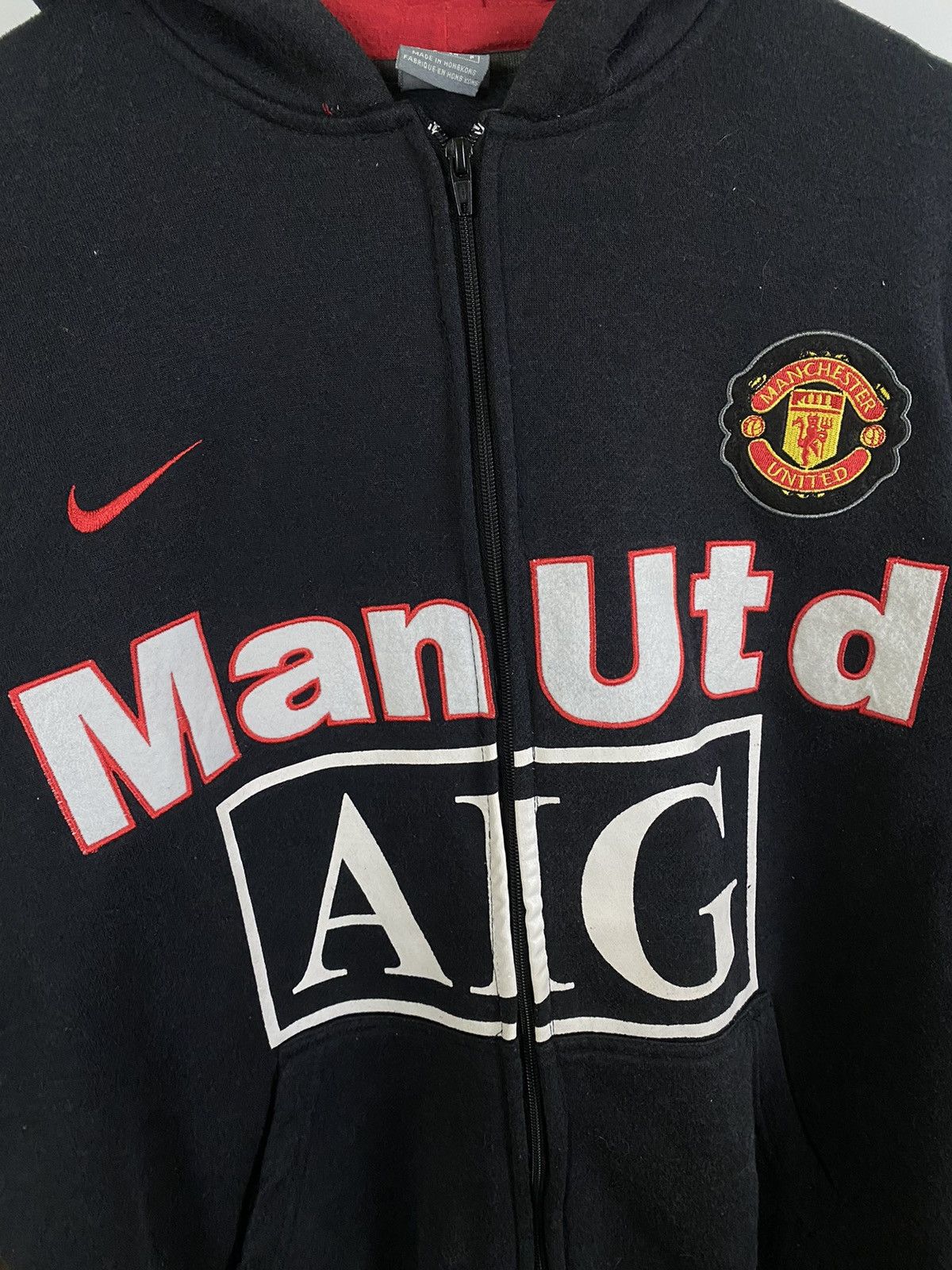 Nike × Vintage Vintage Nike Manchester United Hoodies Size US L / EU 52-54 / 3 - 3 Thumbnail