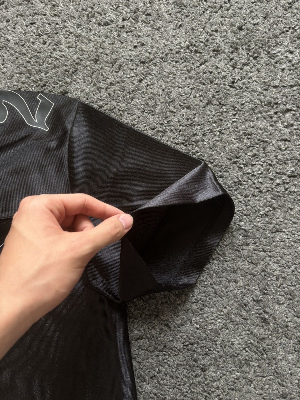 Japanese Brand × Vintage Vintage wave girl number 24 satin black football jersey Size US M / EU 48-50 / 2 - 6 Thumbnail