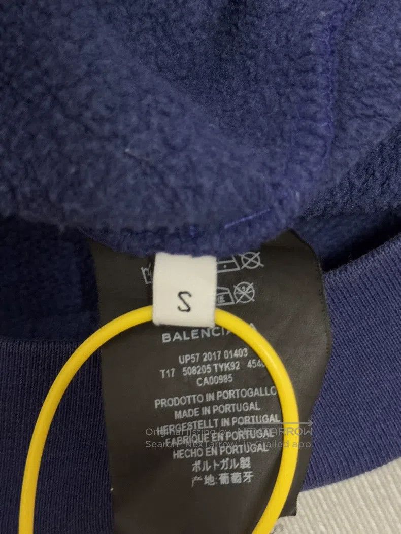 Balenciaga Balenciaga Blue Coke Logo Hooded Sweatshirt Size US S / EU 44-46 / 1 - 5 Thumbnail