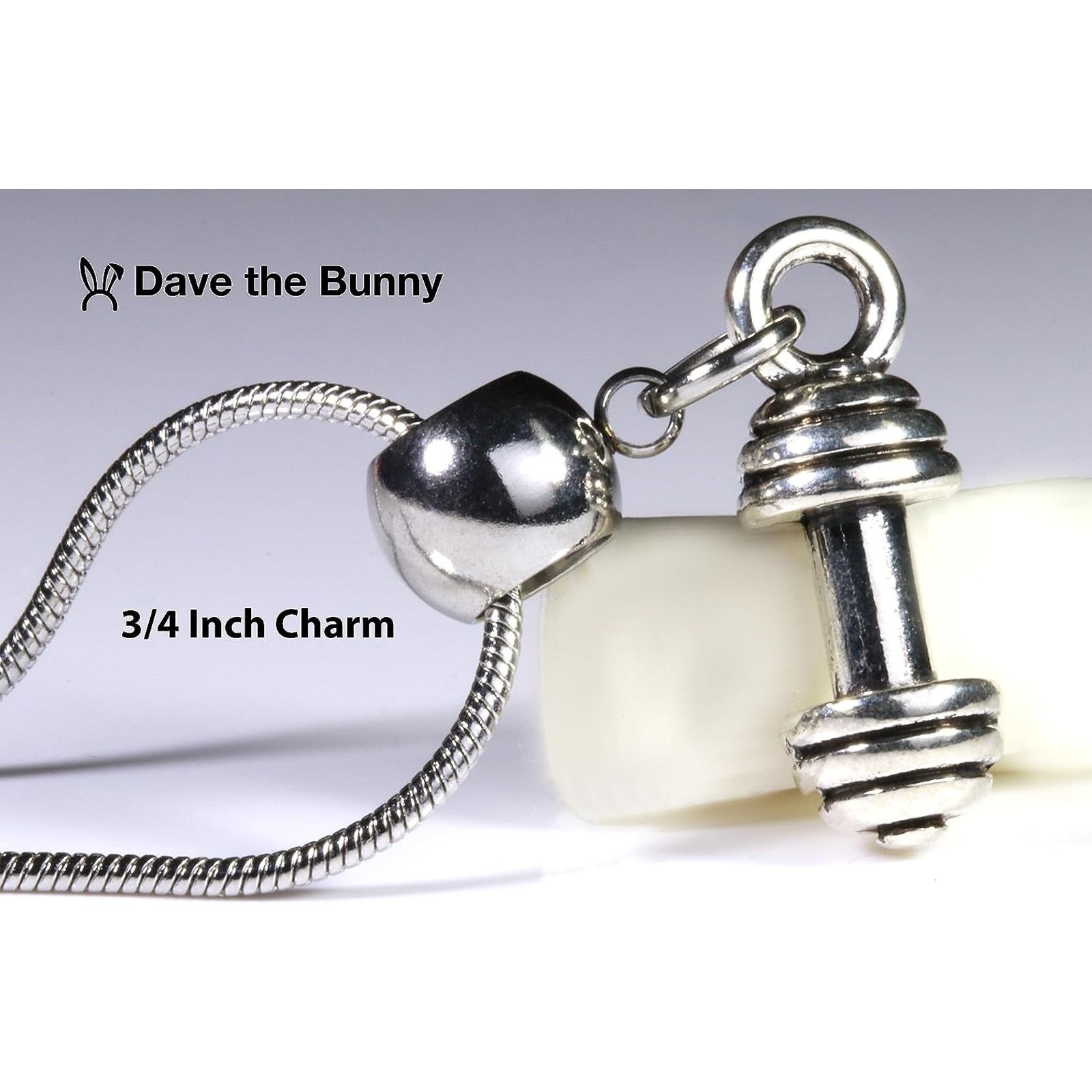 & Other Stories Dumbbell Necklace Fitness Gym Charm Necklace Pendant Size ONE SIZE - 3 Thumbnail
