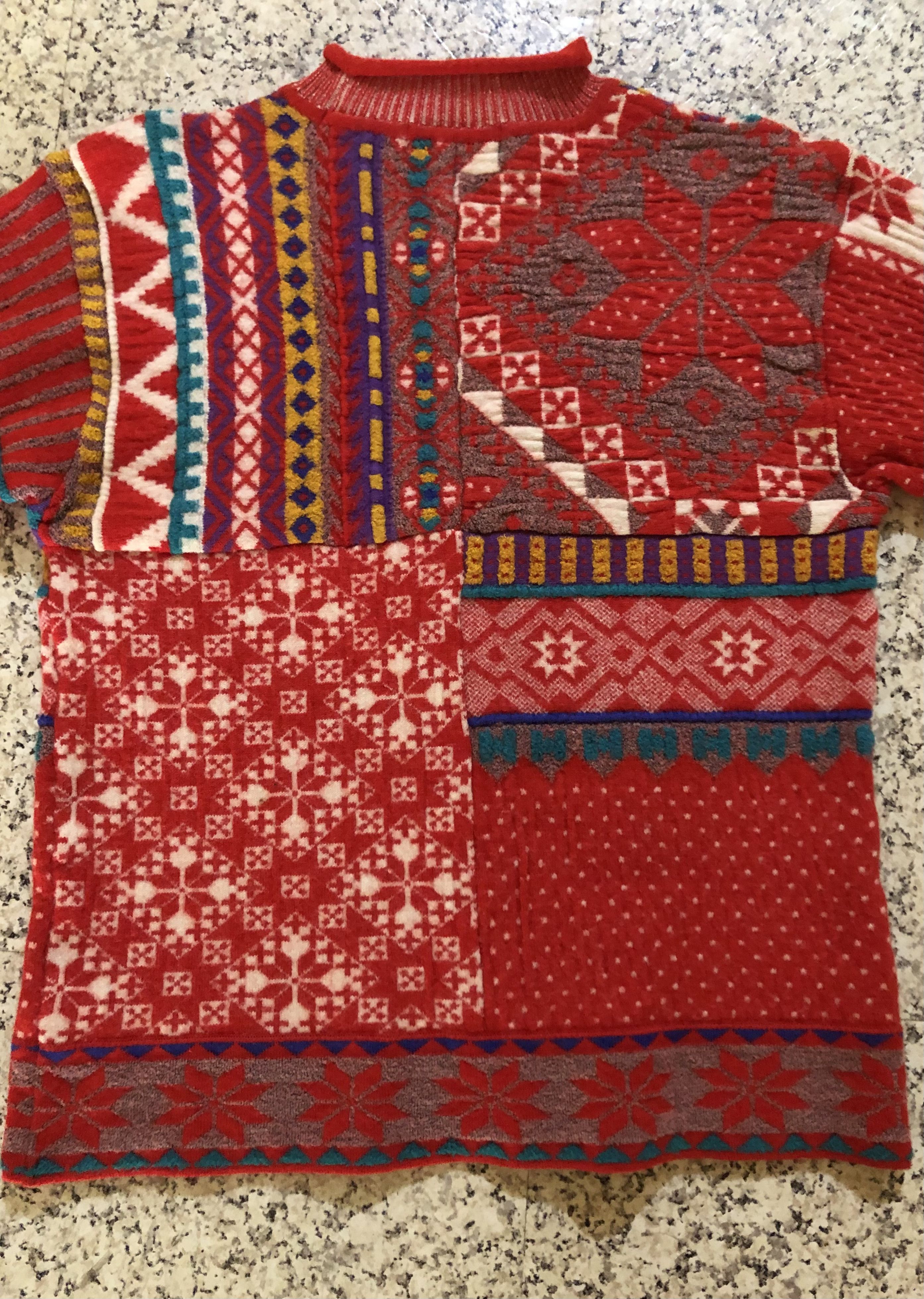 Kenzo Vintage Kenzo Golf Multi-Pattern Patchwork Knit Sweater RARE Size M / US 6-8 / IT 42-44 - 11 Thumbnail