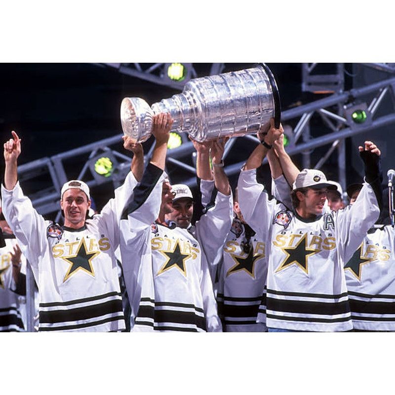 NHL × Starter Dallas Stars 90s MAVERICK Varsity bomber 44 olive hockey vtg Size US M / EU 48-50 / 2 - 7 Thumbnail