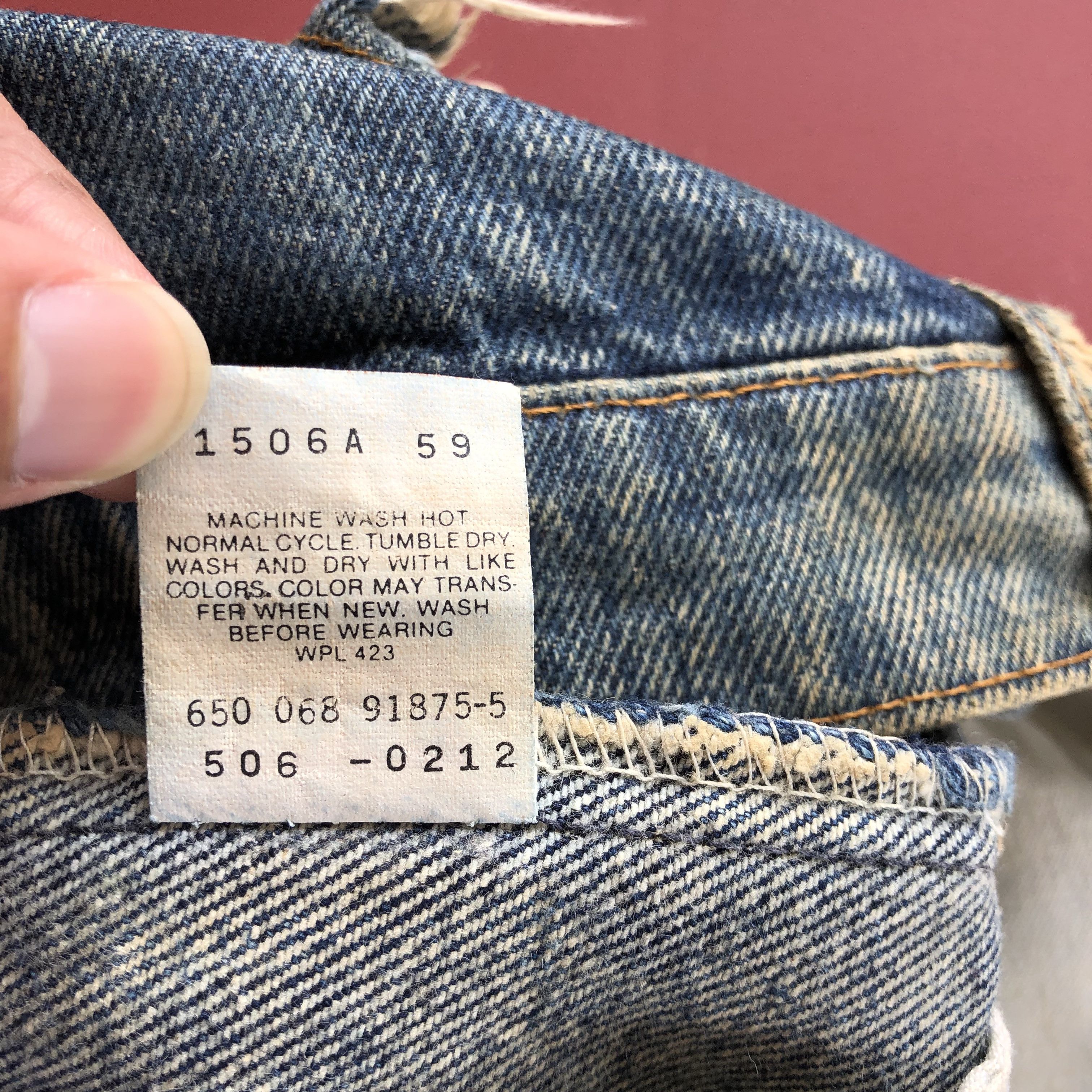 Levi's Vintage Levis Acid Wash Jeans Levi's 506 Faded Denim Size US 38 / EU 54 - 7 Thumbnail