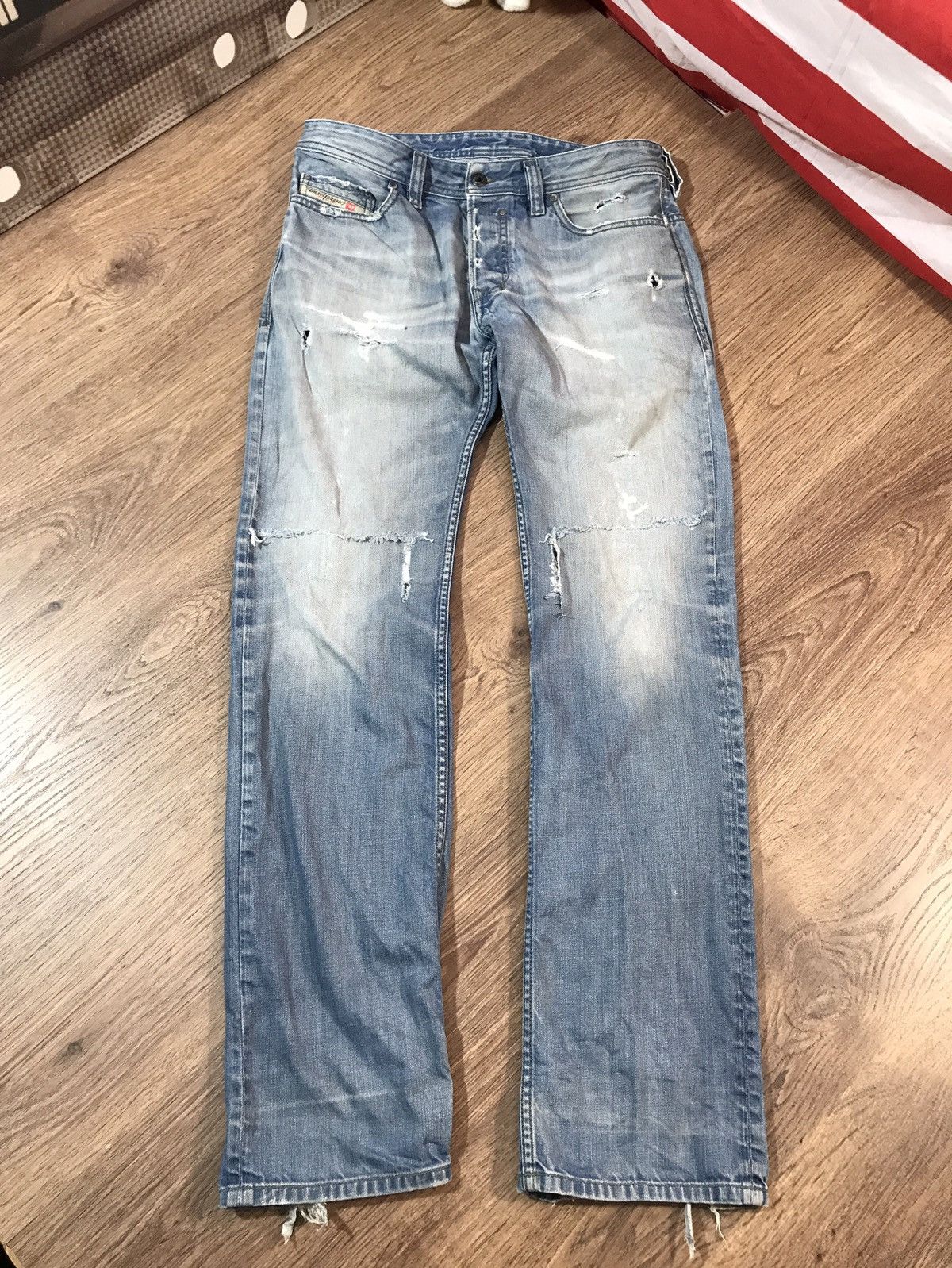Diesel × Vintage Vintage Diesel Distressed denim pants Jeans Size US 31 - 1 Thumbnail