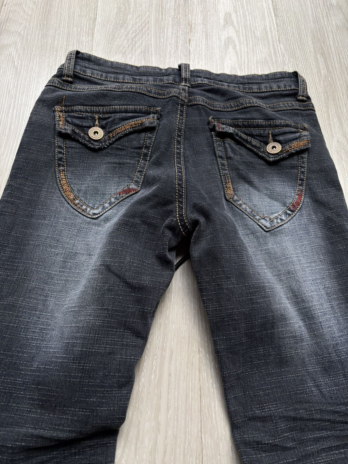 Japanese Brand VERTGARMENTS lace up flare jeans Size US 27 - 6 Thumbnail