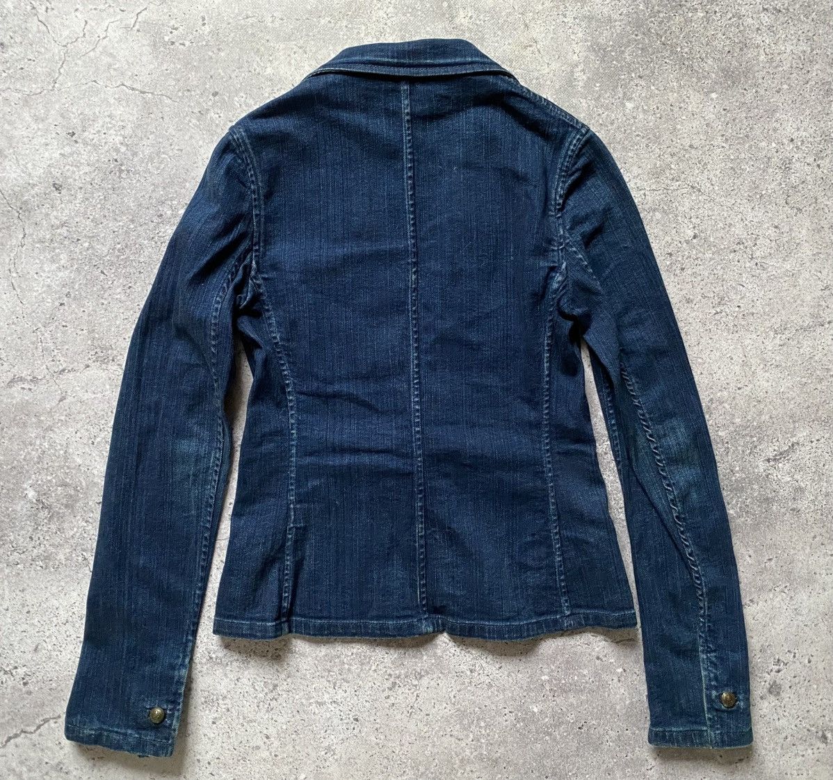 Ralph Lauren Ralph Lauren Women’s Denim Blazer Jacket One-Button Blue 6 Size M / US 6-8 / IT 42-44 - 12 Thumbnail
