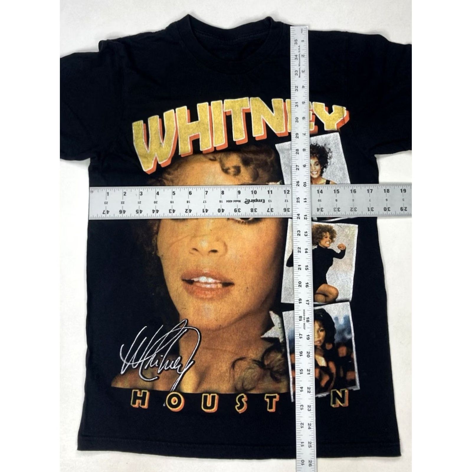 Vintage Whitney Houston T-Shirt Women Small Black Short Sleeve Music Size S / US 4 / IT 40 - 4 Thumbnail