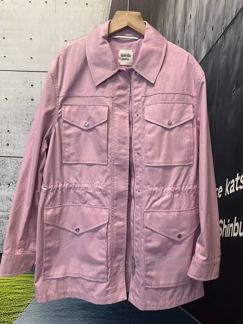 Hermes Hermes Pink utility jacket Size XXS / US 00 / IT 34 - 1 Thumbnail