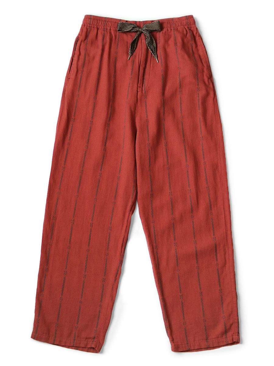 Kapital Kapital Cotton linen sham stripe easy pants Size US 32 / EU 48 - 1 Preview