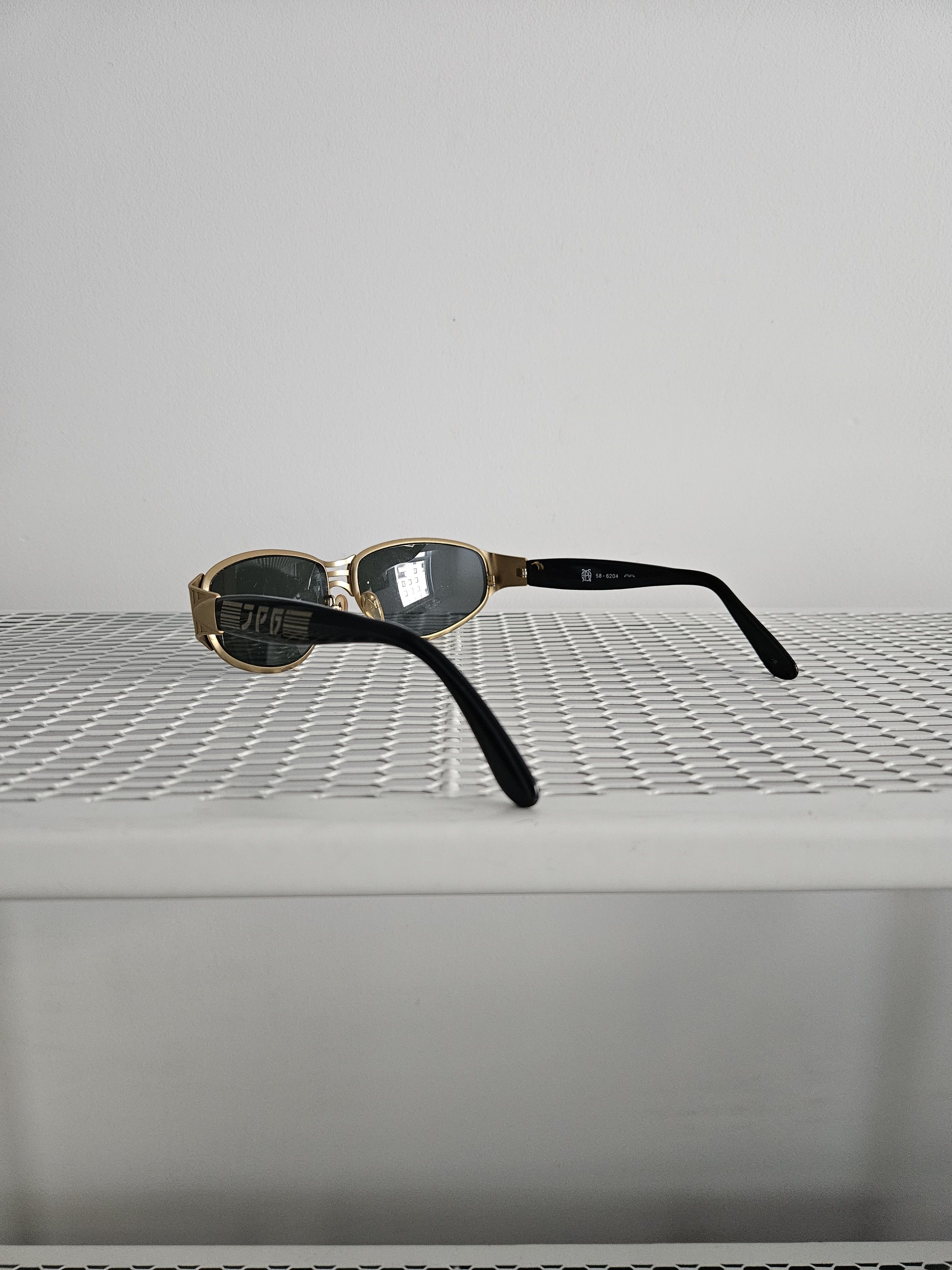 Jean Paul Gaultier Vtg Jean Paul Gaultier 58-6204 big logo oval sunglasses Size ONE SIZE - 5 Thumbnail