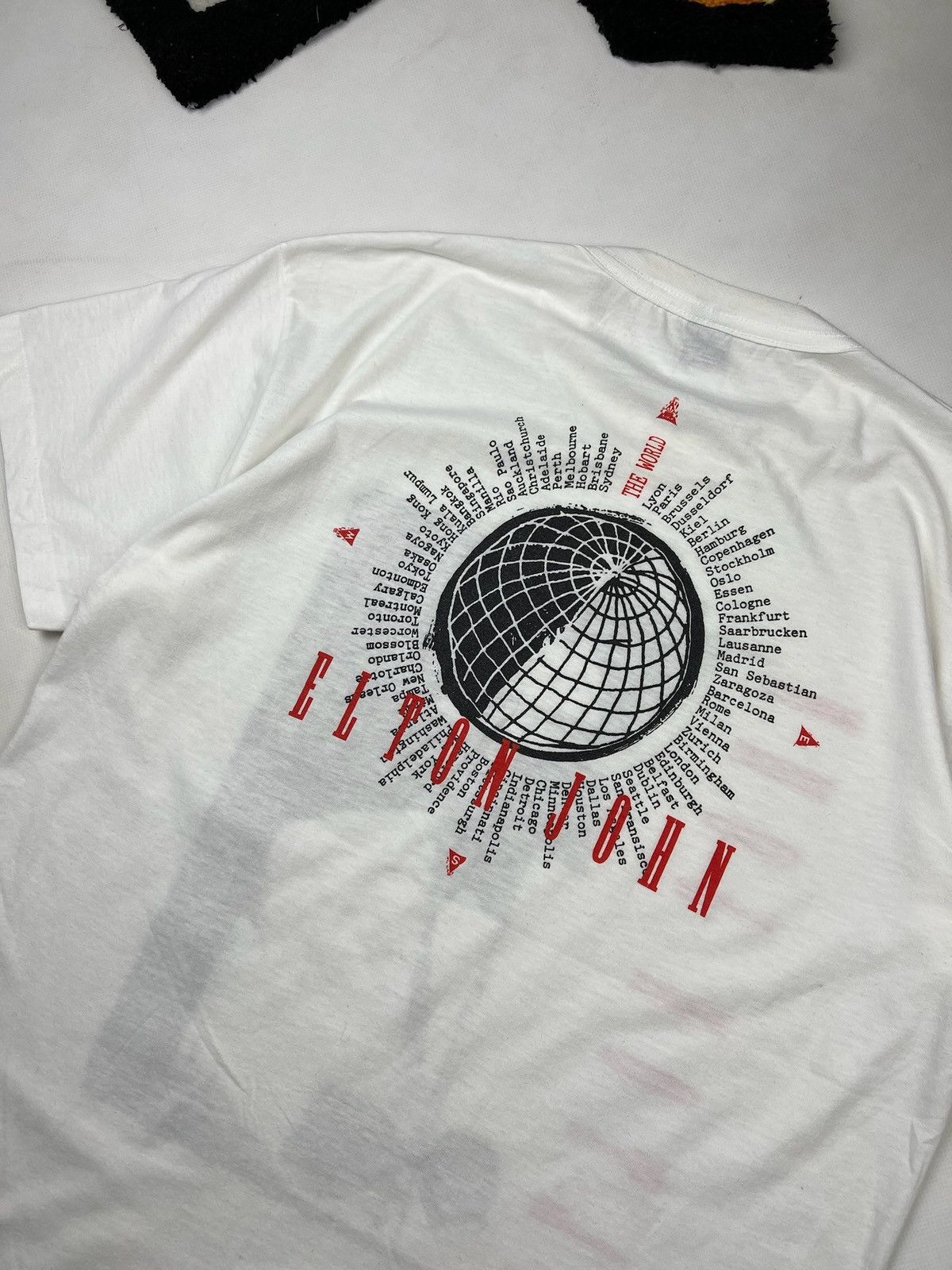 Band Tees × Vintage Vintage 90s Elton John World Tour tee 1989-90 tShirt Size US XL / EU 56 / 4 - 16 Thumbnail