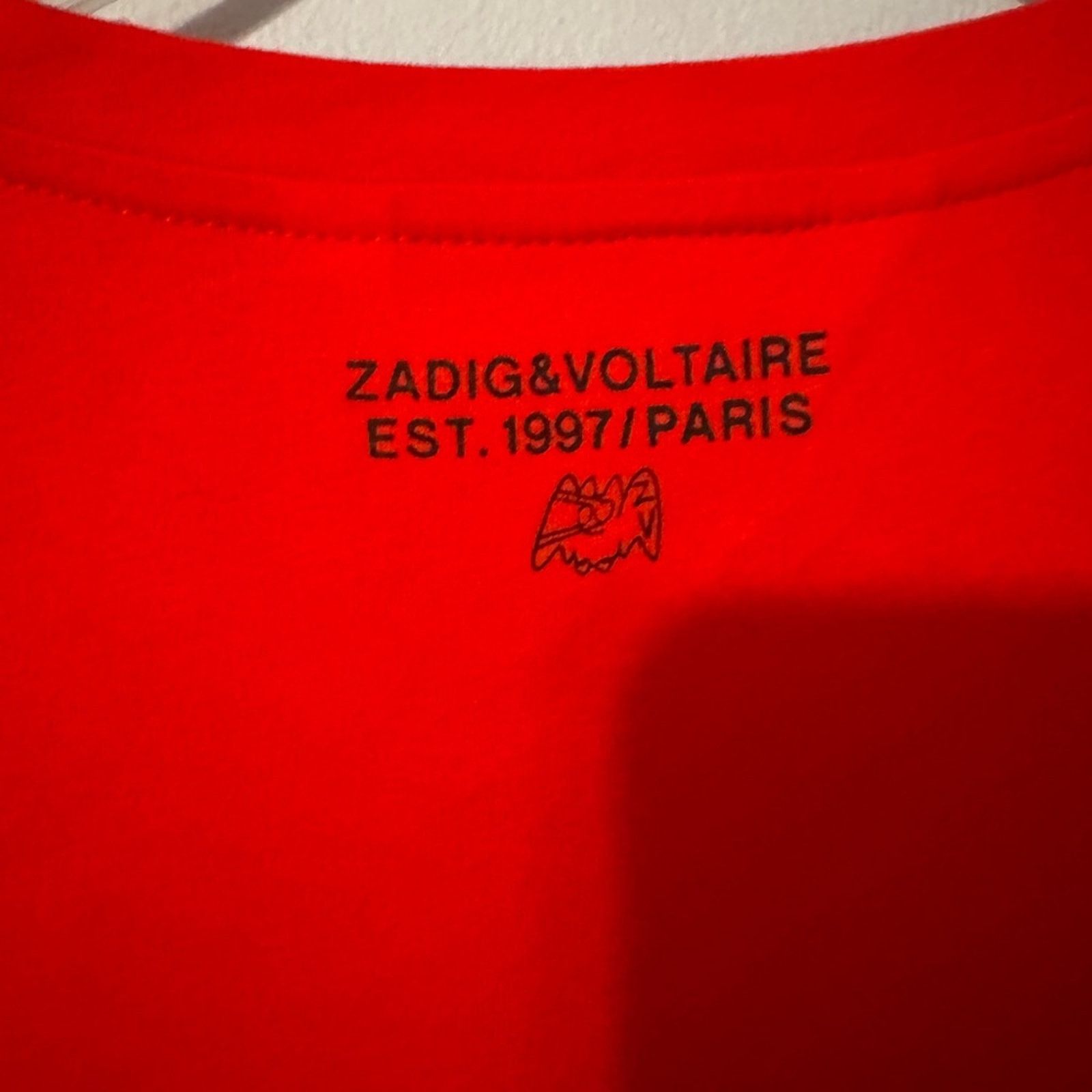 Zadig & Voltaire Zadig & Voltaire Red Graphic Tommy Skull “Rock” t-shirt Size US XS / EU 42 / 0 - 6 Thumbnail