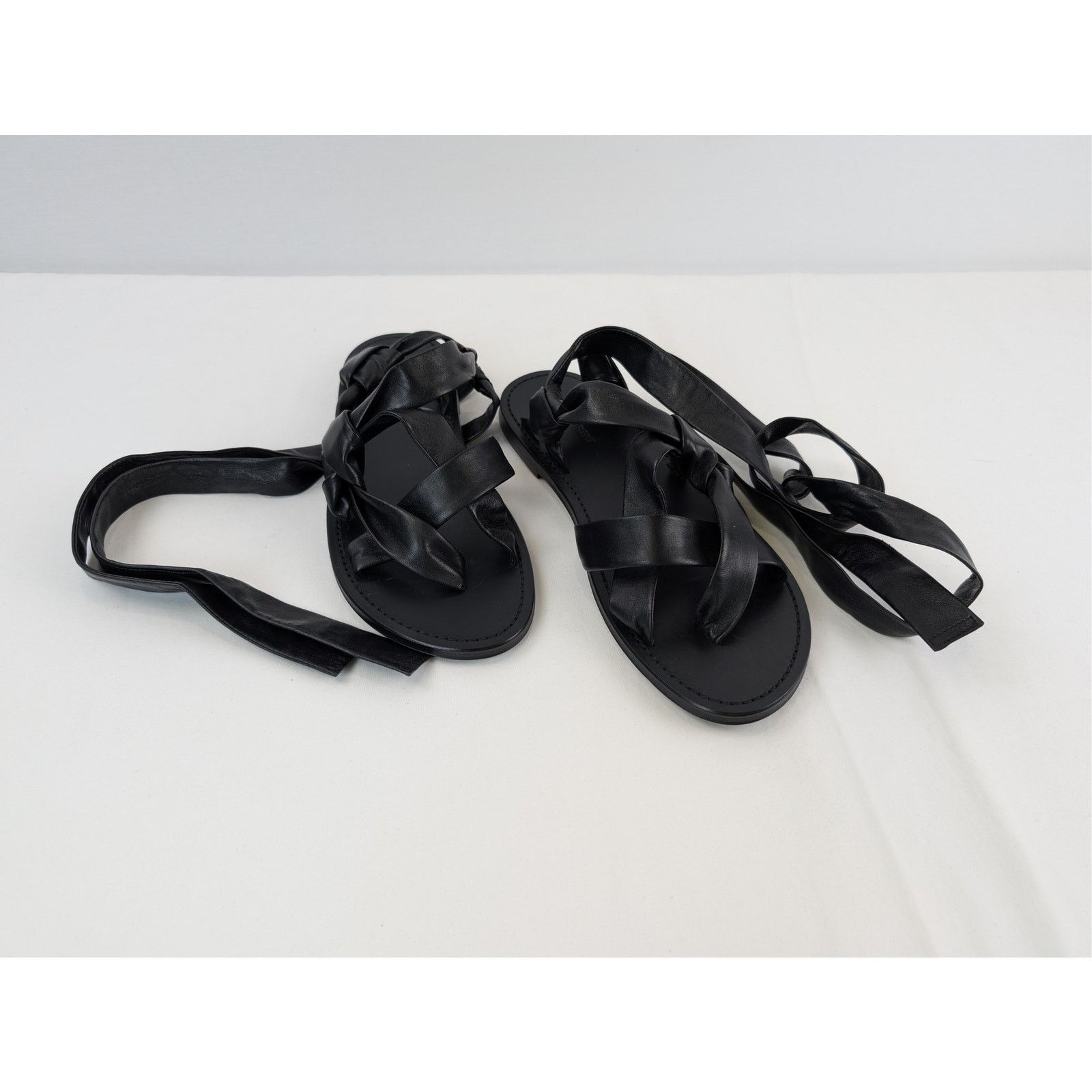 Saint Laurent Paris o1rshd1 Nolan Sandal in Nero Size US 12 / EU 45 - 5 Thumbnail