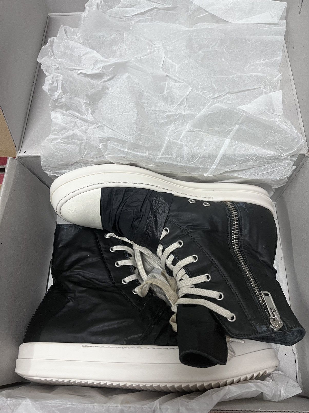Rick Owens Drkshdw Rick owens drkshdw ramones high top sneakers sz43 Size US 10 / EU 43 - 12 Thumbnail