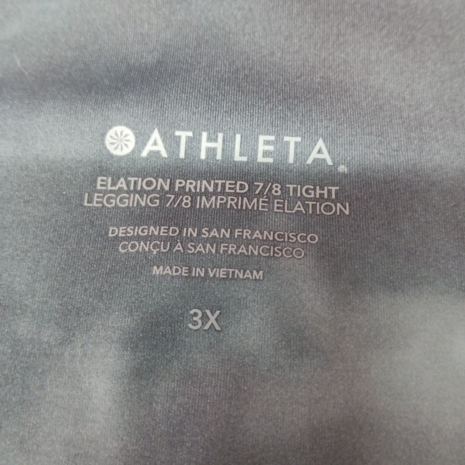 Athleta Athleta High Rise Elation Printed Leggings Womens 3X Workout Size 42" / US 20 - 5 Thumbnail