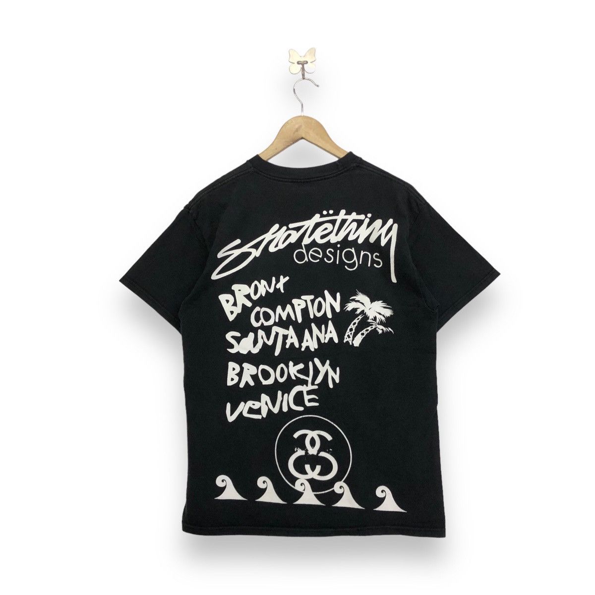 Stussy × Vintage Vintage Stussy tour Design Fullprint Tshirt Size US M / EU 48-50 / 2 - 2 Thumbnail