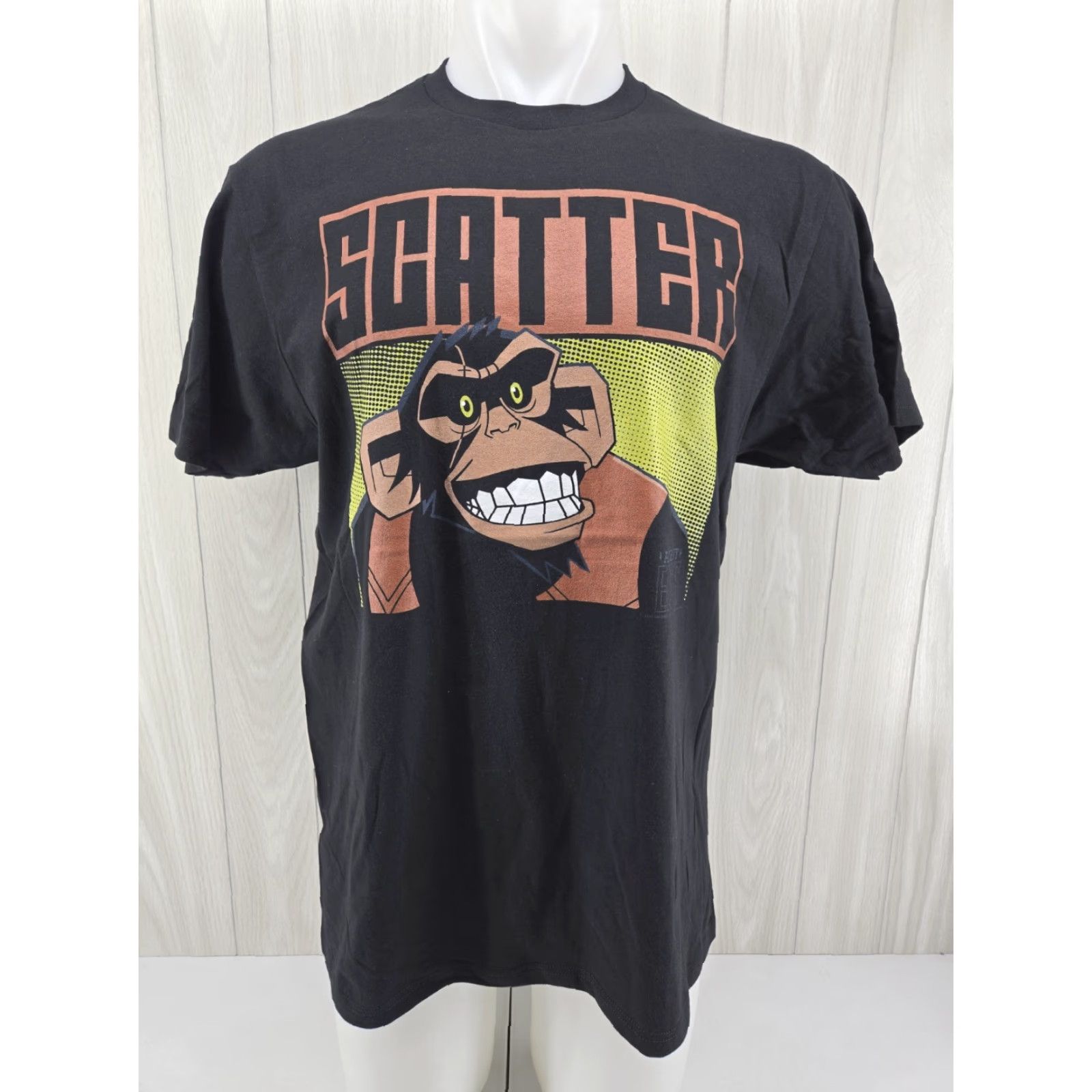 Vintage Agent Elvis Scatter Shirt T-Shirt Size Large Men's Black Cotton Regular 90s Cartoon Holiday School T-Shirt Size US L / EU 52-54 / 3 - 2 Thumbnail