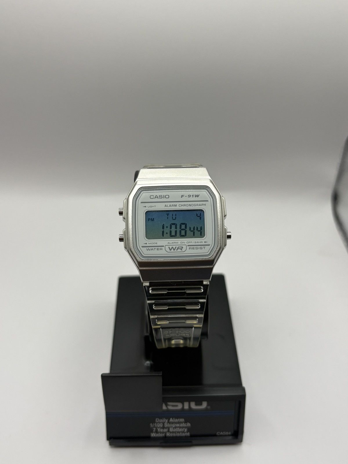 Casio Clear Custom Casio F91w Fading Blue Face Size ONE SIZE - 2 Thumbnail