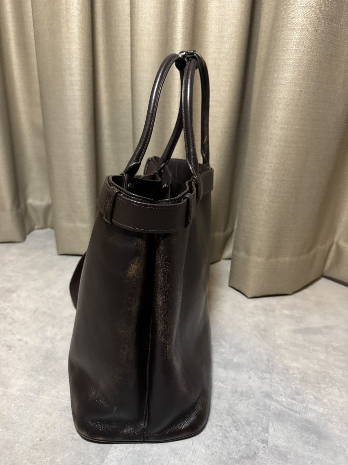 Prada Prada Men’s Buckle Nappa Leather Bag Brown Belt MSRP $8,500 Size ONE SIZE - 4 Thumbnail