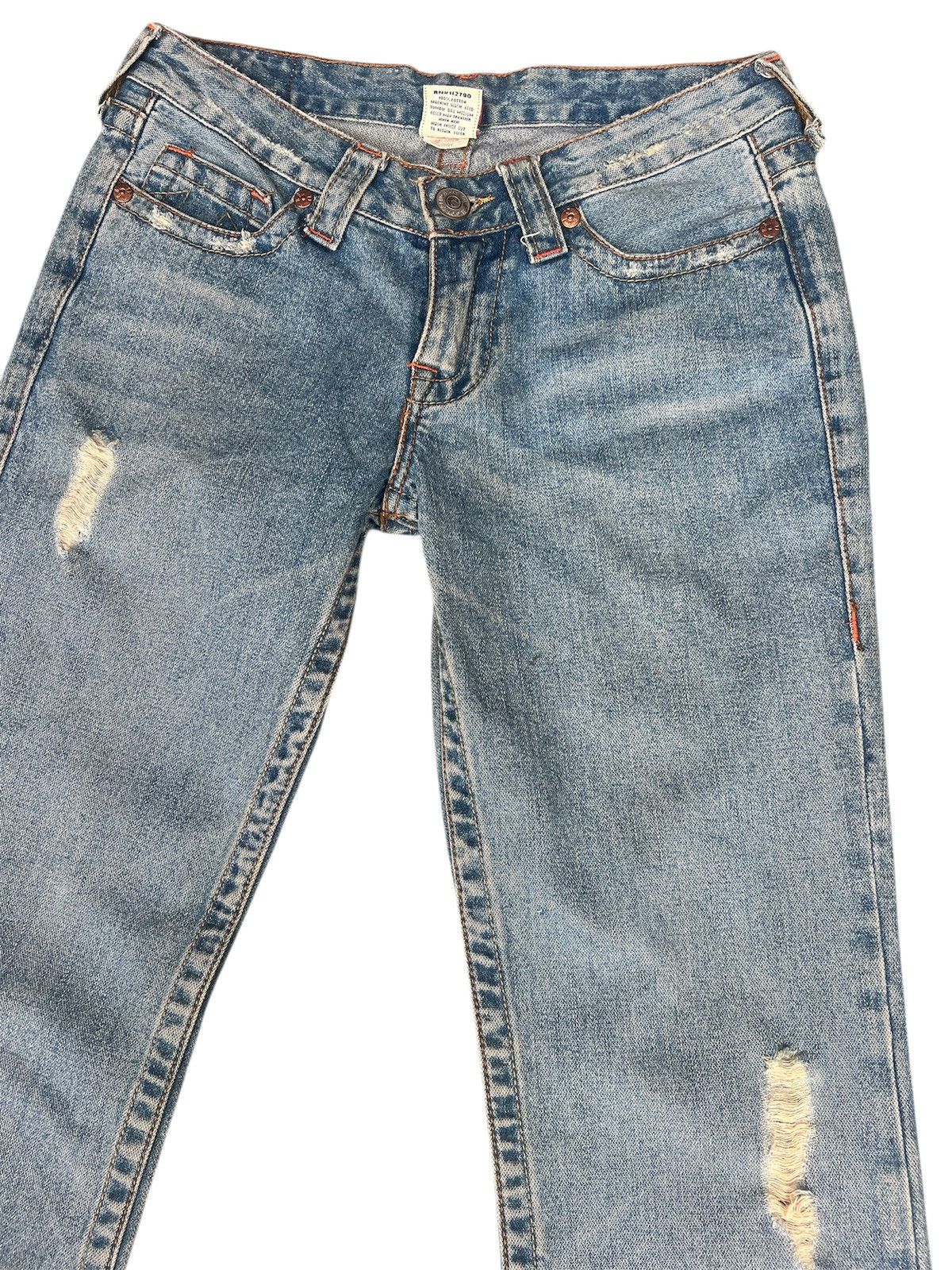True Religion Vintage True Religion Embroidered Flared Bobby Jeans Size US 29 - 15 Thumbnail