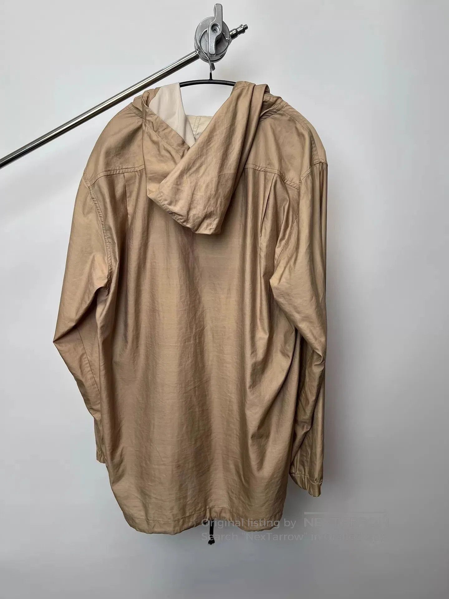 Dries Van Noten Beige Hooded Light Jacket Size M. Size US M / EU 48-50 / 2 - 5 Thumbnail