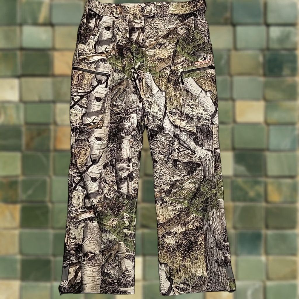 Vintage Mossy Oak Scent Factor Camo Pants Men L Camouflage Cargo Insulated Lined Hunting Size US 33 - 1 Thumbnail
