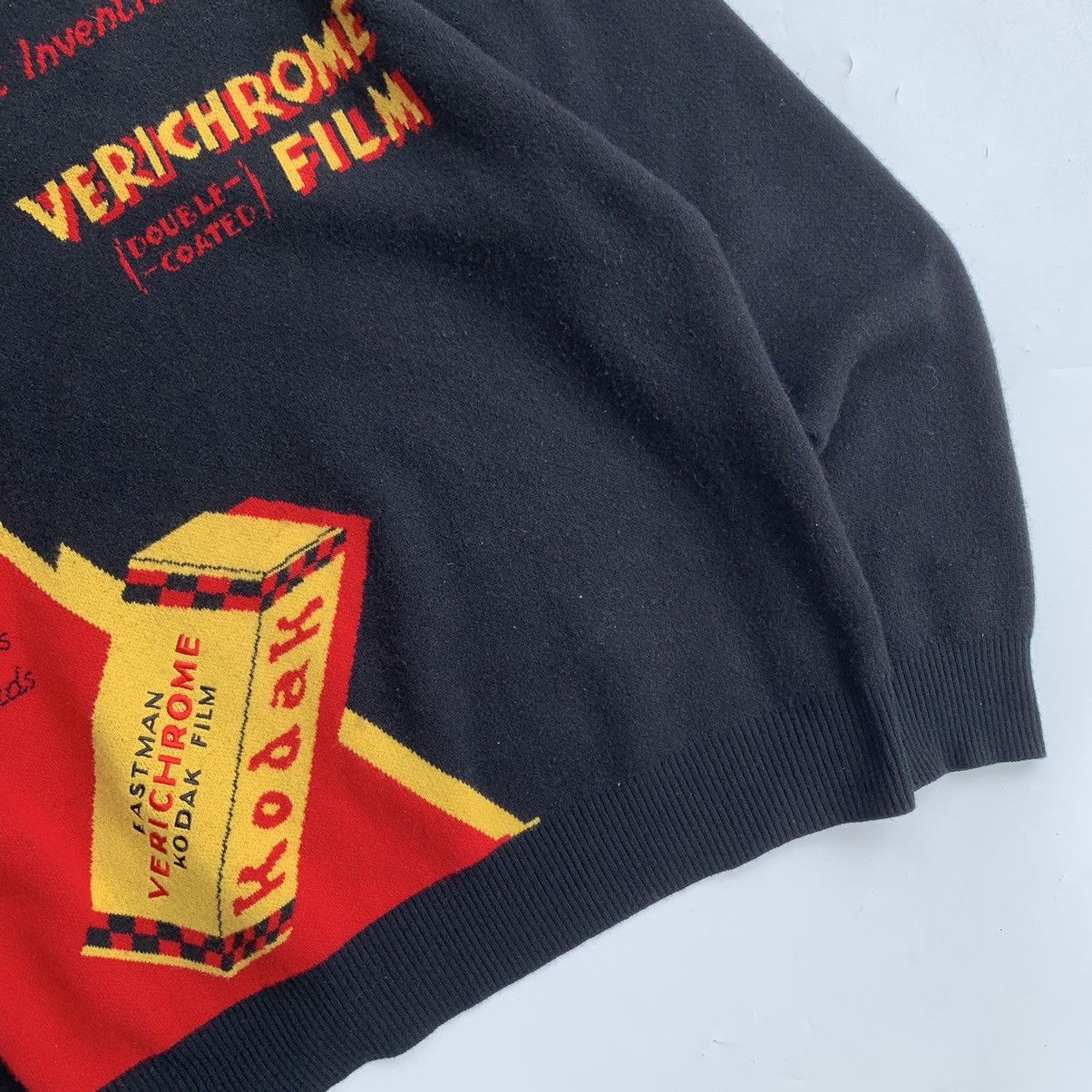 Japanese Brand × Kodak Knitwear vintage jumpers pattern grandpa sweater by Kodak Size US XL / EU 56 / 4 - 2 Thumbnail