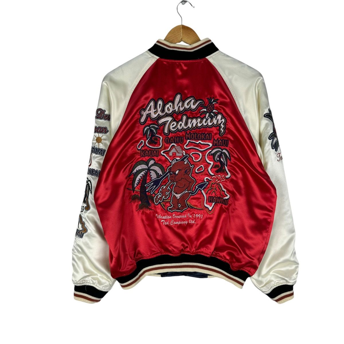 Tedman × Vintage ❄️TED COMPANY ALOHA HAWAII REVERSIBLE SUKAJAN JACKET Size US M / EU 48-50 / 2 - 9 Thumbnail
