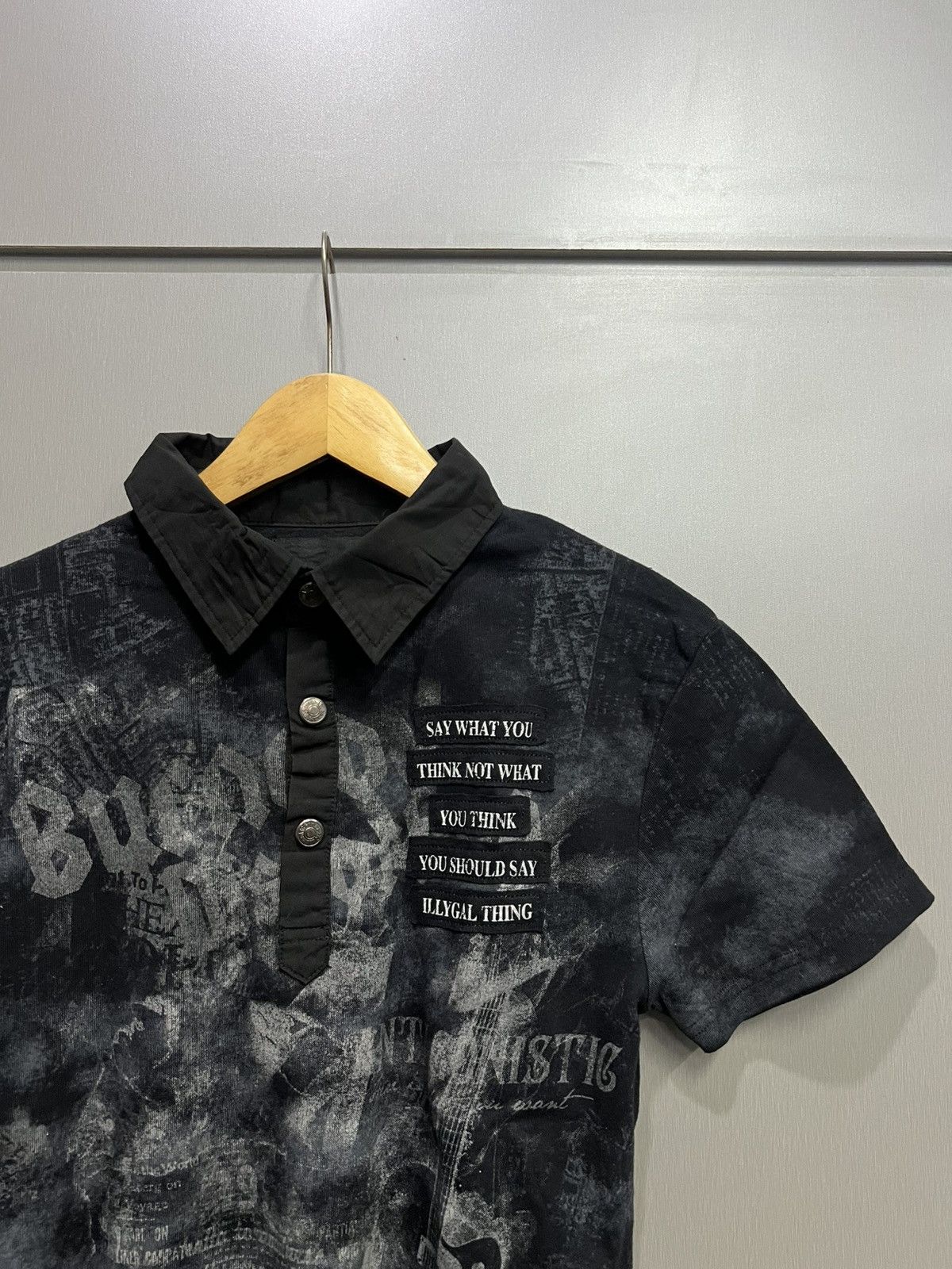 If Six Was Nine In The Attic Poem Polo Shirt Vkei Style Size US M / EU 48-50 / 2 - 3 Thumbnail