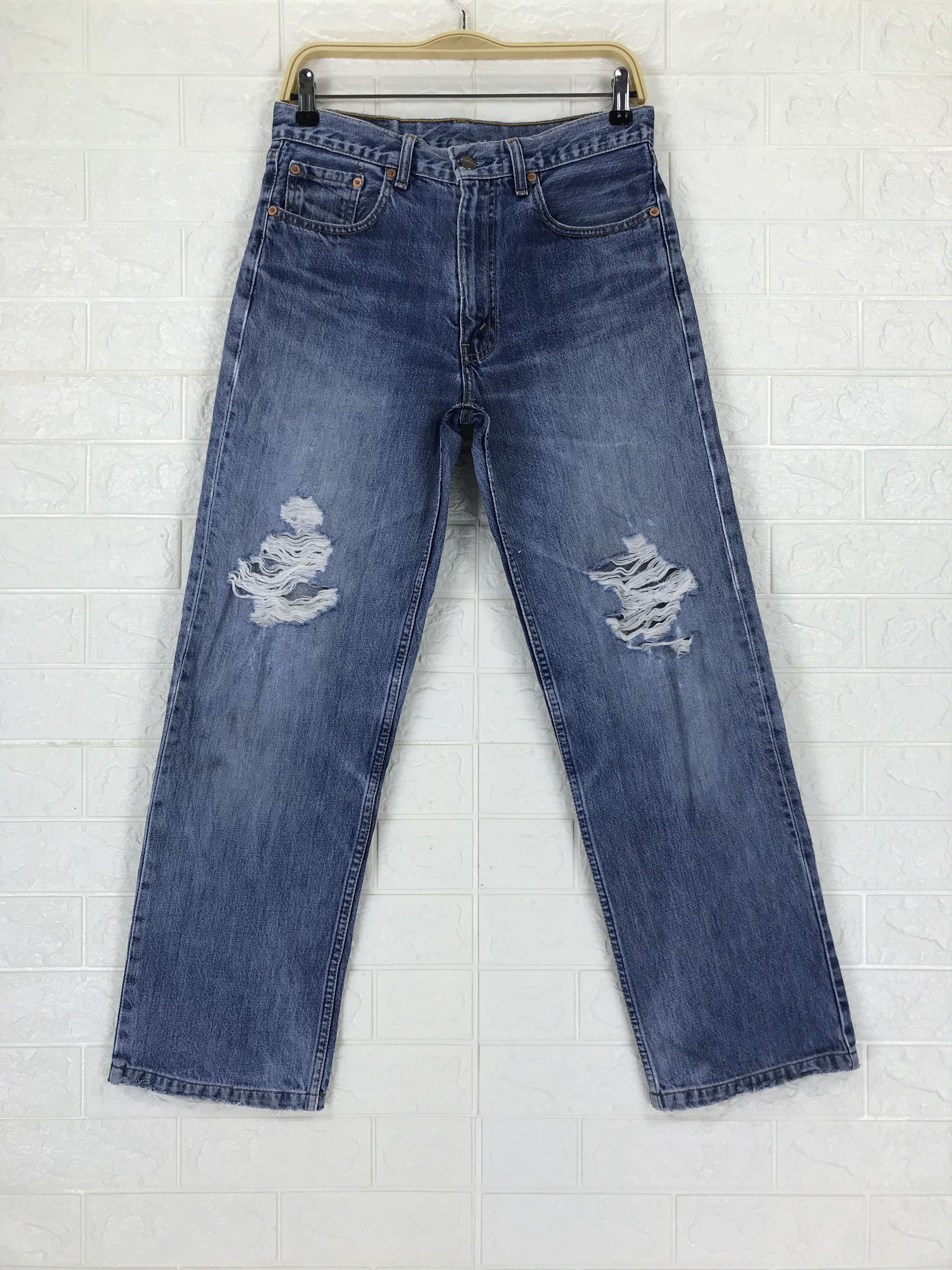 Levi's Vintage Levi's 505 Faded Blue Jeans Distressed Denim Size US 30 / EU 46 - 1 Thumbnail