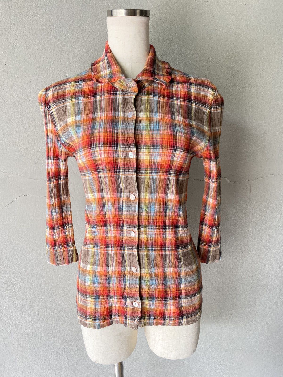 Tsumori Chisato TSUMORI CHISATO Vibrant Orange Statement Shirt. Size XS / US 0-2 / IT 36-38 - 16 Thumbnail