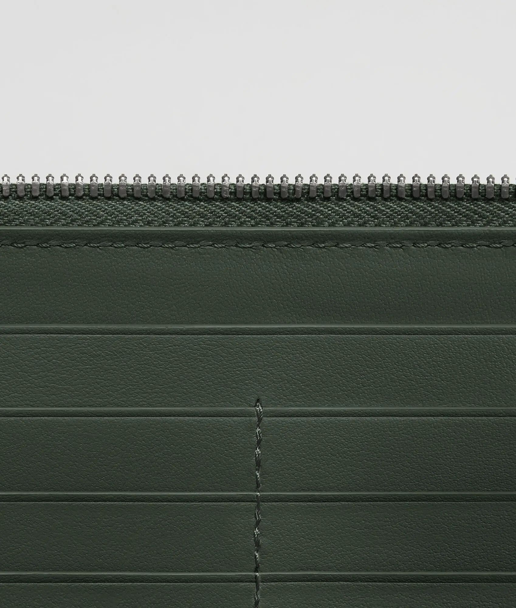 Bottega Veneta o1w1db10925 Size: OS / Intrecciato Zip Around Wallet Olive Size ONE SIZE - 2 Thumbnail