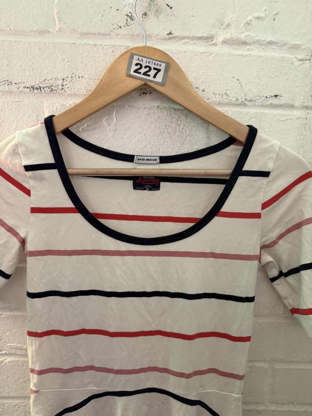 Superdry Superdry Women's Striped Scoop Neck Dress Size ONE SIZE - 3 Thumbnail