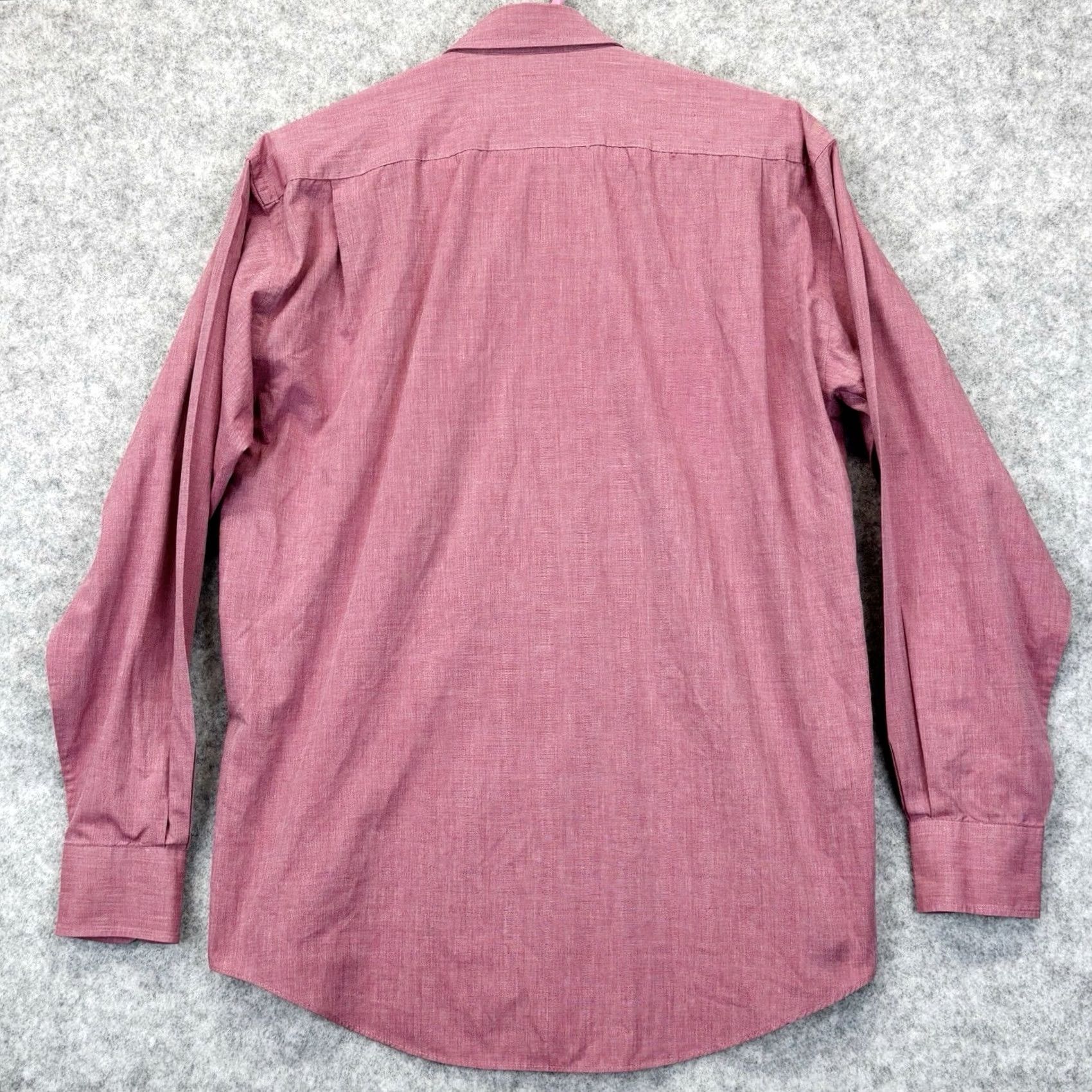 Yves Saint Laurent VINTAGE Yves Saint Laurent Shirt 38 Mens Red Retro Button Up Long Sleeve Dress Shirt Regular Fit Mens Red Size US M / EU 48-50 / 2 - 2 Thumbnail