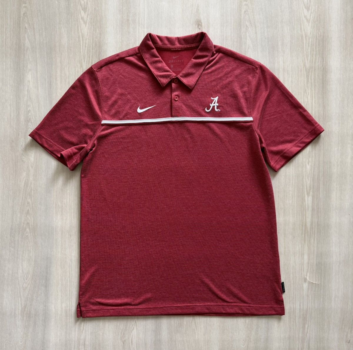 Nike 2 Nike Dri Fit Polo Shirt Alabama Crimson Tide Shirts Sz L Size US L / EU 52-54 / 3 - 3 Thumbnail
