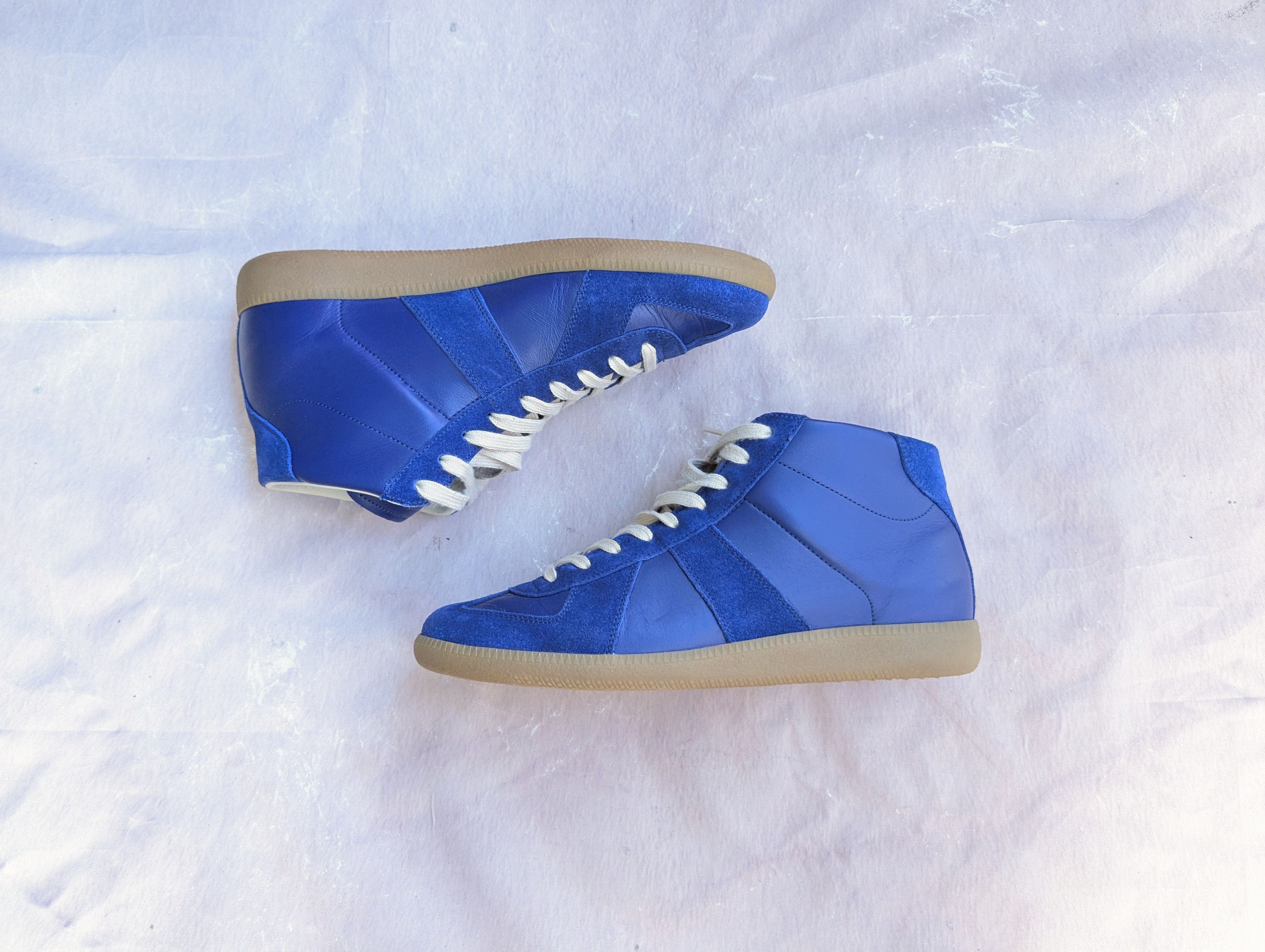 Maison Margiela GAT Replica Blue High 9 42 Suede