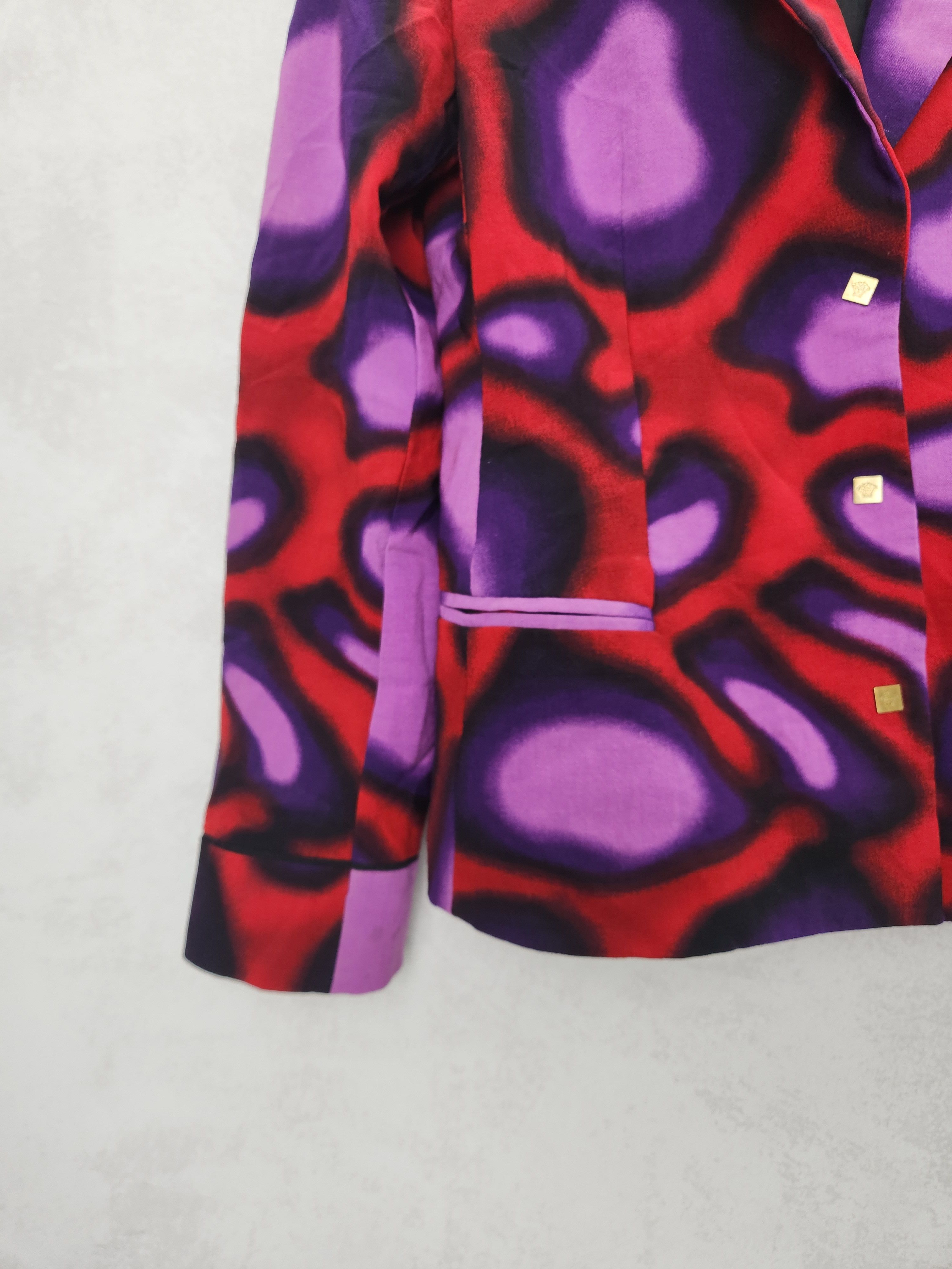 Versace Gianni Versace Multicolor Print Blazer jacket Size M / US 6-8 / IT 42-44 - 4 Thumbnail