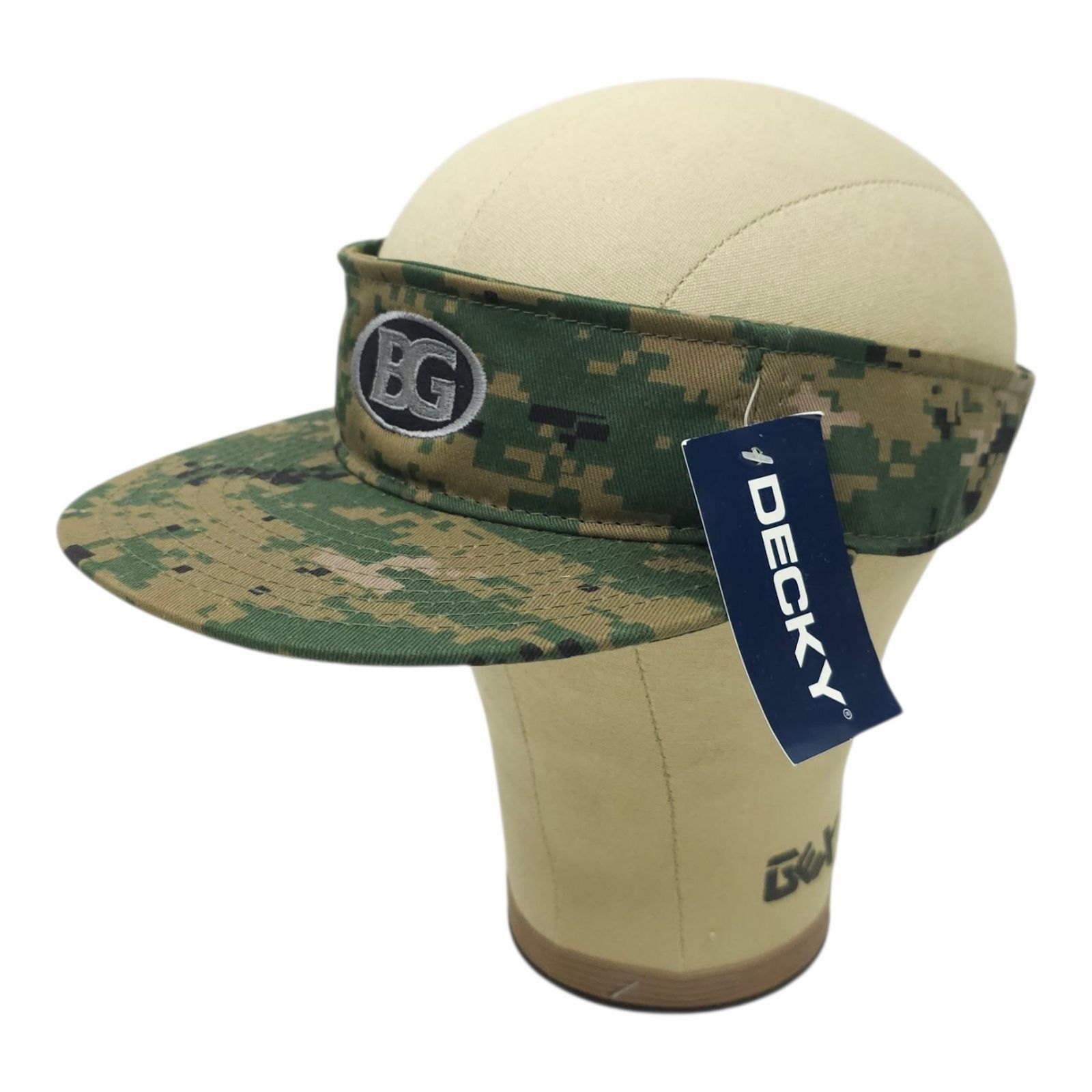 Decky BG Camo Visor Decky Adjustable Strapback Cap Hunting Hat Size ONE SIZE - 2 Thumbnail