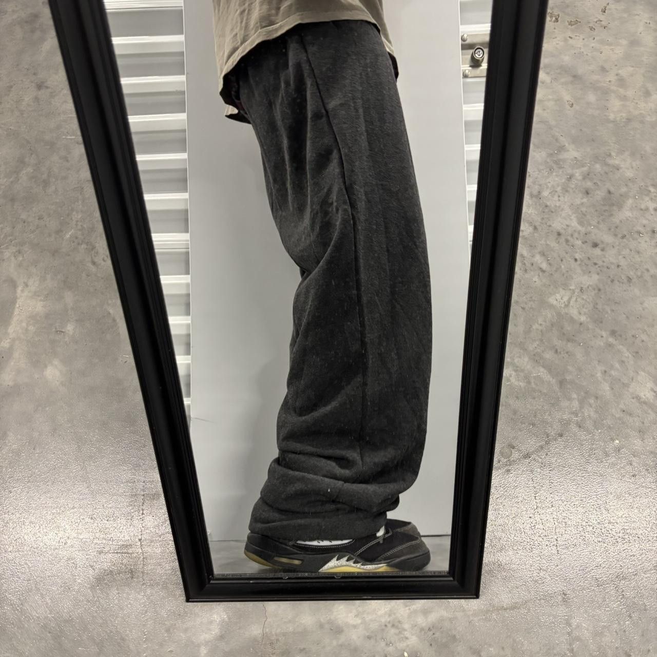 Japanese Brand × Vintage Crazy Vintage Y2K/2000s Baggy Dark Grey Comfy Essential Sweatpants! Size US 34 / EU 50 - 2 Thumbnail