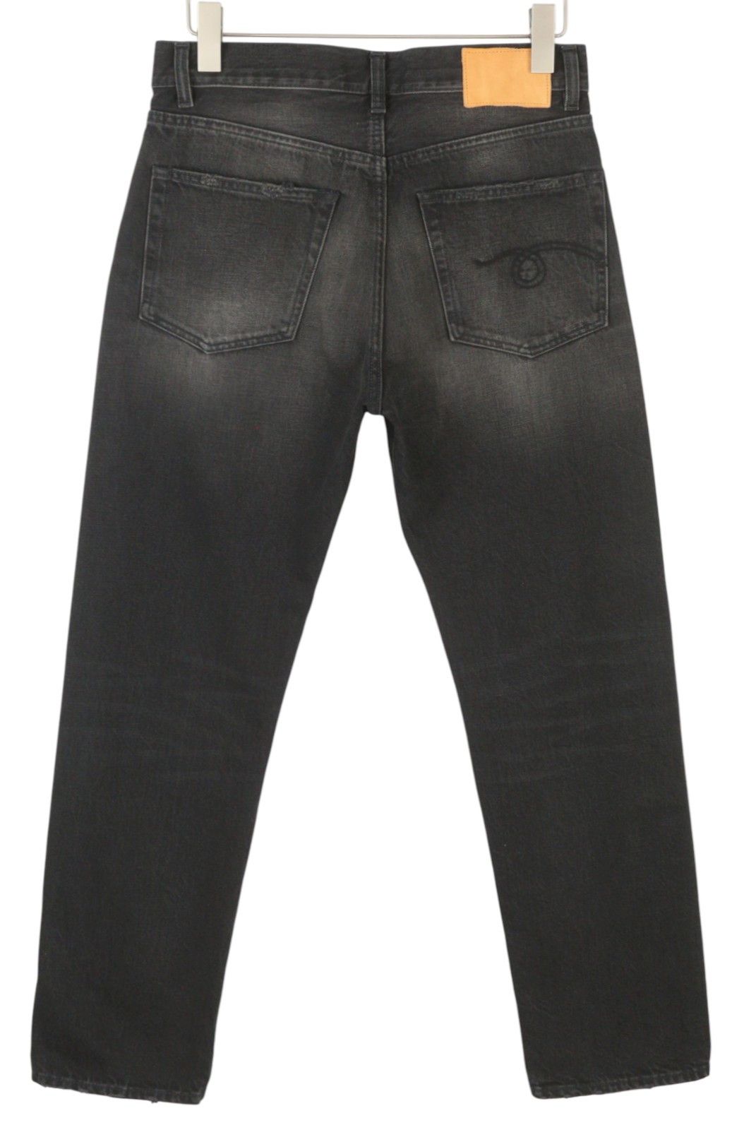 R13 CUFFED BOYFRIEND 30 Phantom Selvedge Black FW25 Jeans 86627 Size US 30 / EU 46 - 4 Thumbnail