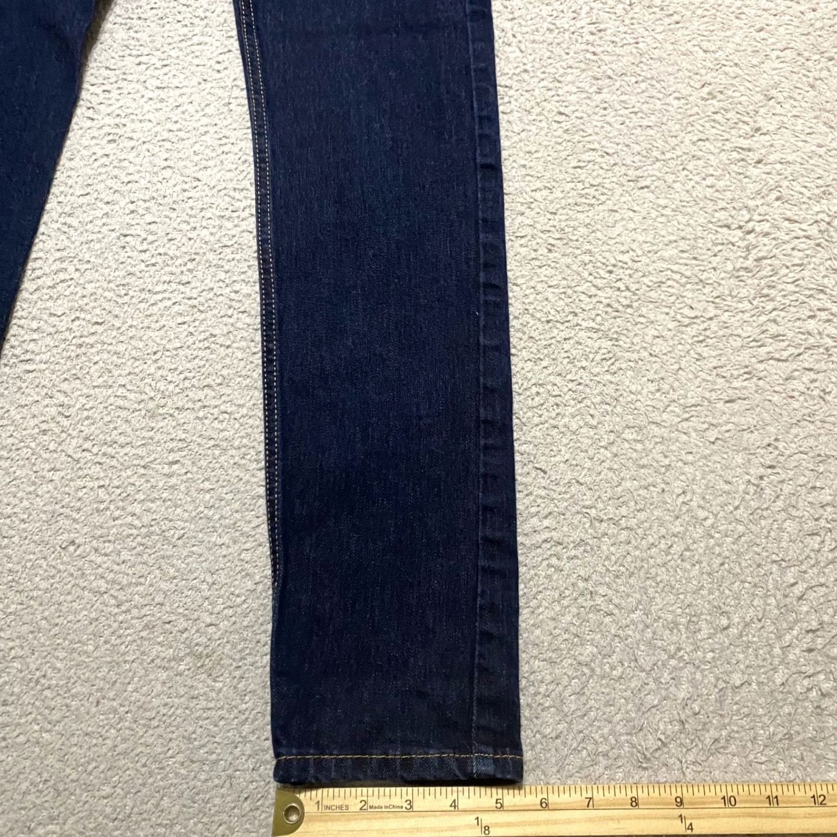 Levi's Levi's 510 Jeans Mens Slim Skinny 27x30 Blue Denim Dark Wash 5-Pocket Stretch Mid Rise Size US 27 - 5 Thumbnail