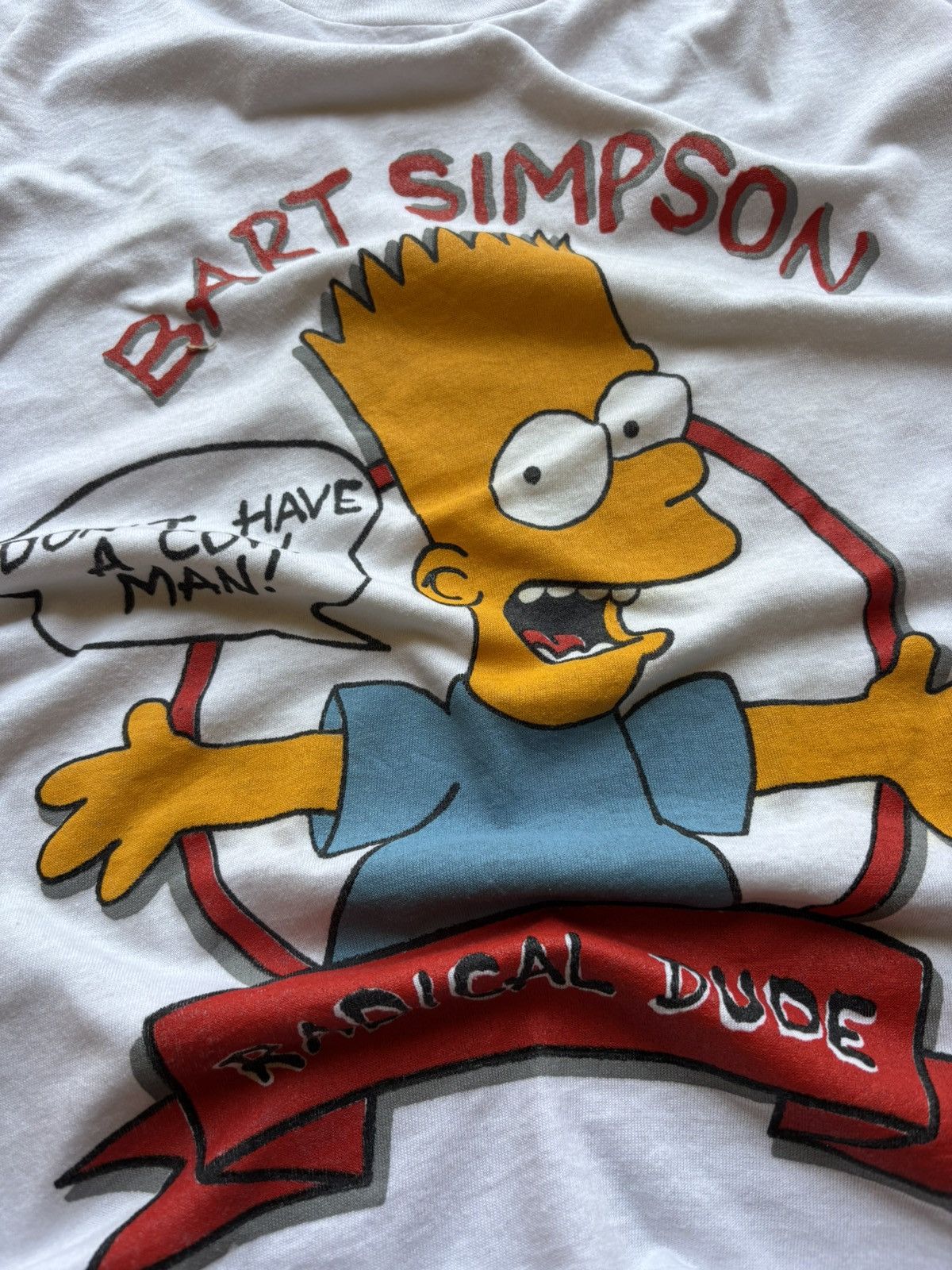 Vintage VINTAGE 1990 Bart Simpson "Don't Have a Cow Man" Size US M / EU 48-50 / 2 - 3 Thumbnail