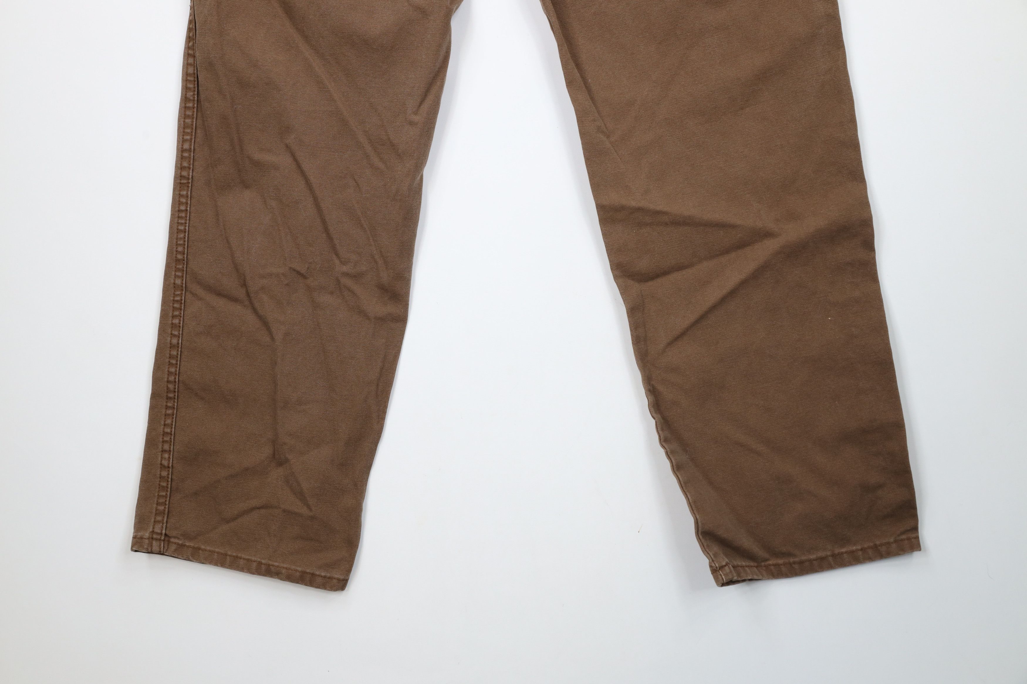 Dickies × Vintage Vintage Dickies Wide Leg Canvas Dungaree Pants Brown Cotton Size US 36 / EU 52 - 12 Thumbnail