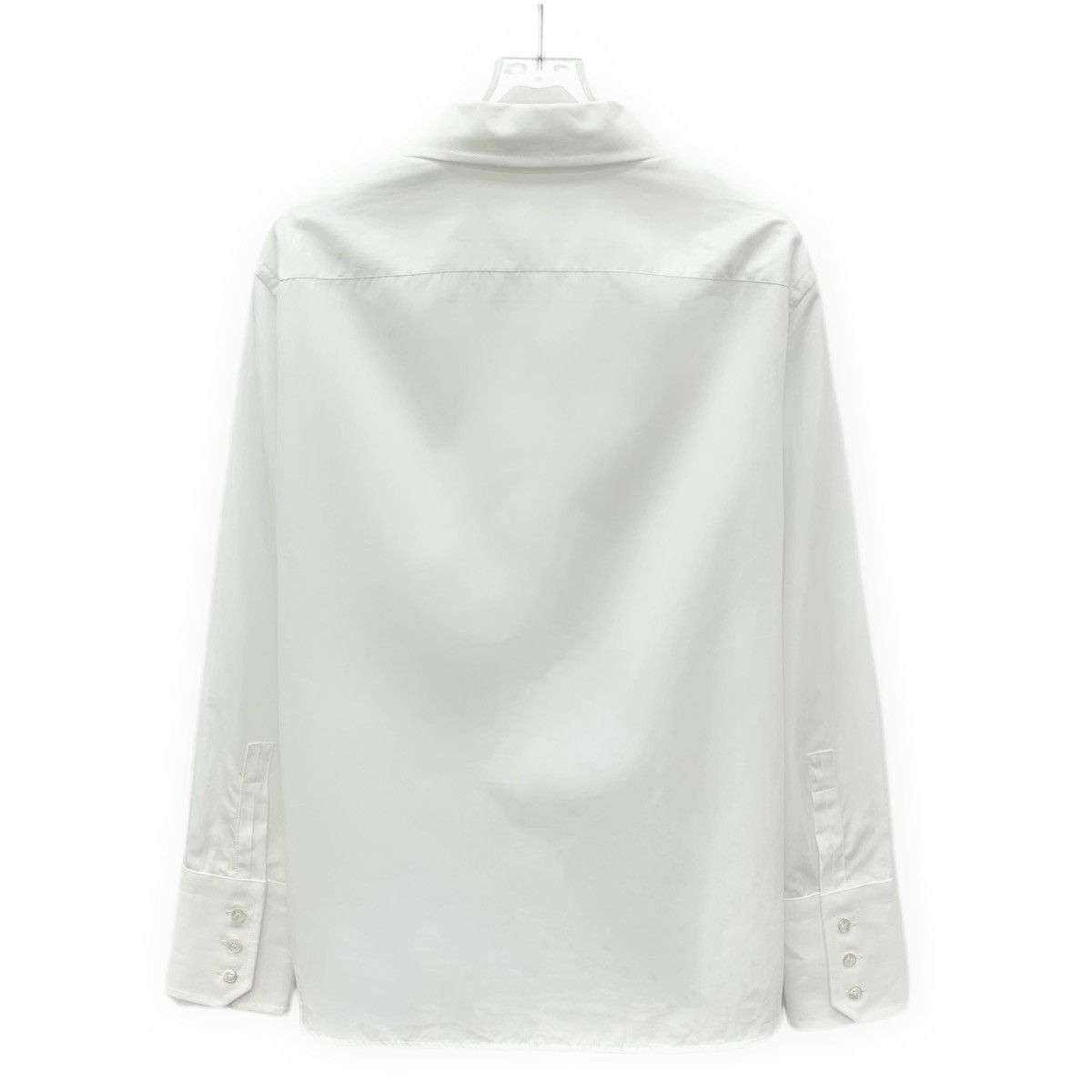 Yves Saint Laurent Yves Saint Laurent White Cotton Long Sleeve Shirt K26WX Size M / US 6-8 / IT 42-44 - 2 Thumbnail